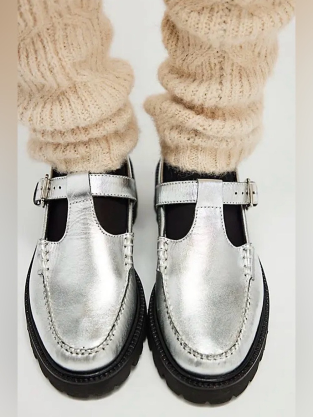G. H. Bass WEEJUNS MARY JANE LUG SOLE SHOES 10 $215